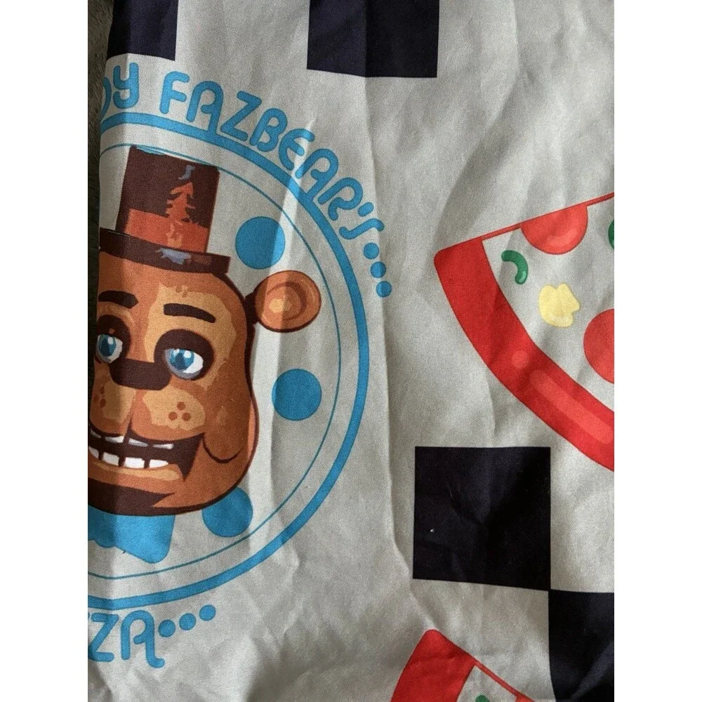 Five Nights at Freddy's Twin Flat Sheet Only Freddy Fazbear Pizza Gray FNAF